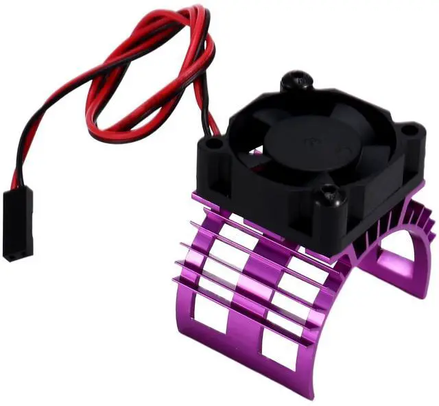 Main image of RC Car 540 550 3650 3660 3665 Brushless Electric Motor Cover HeatSink Cooling Fan for 124017 124016 Parts Purpler