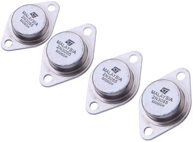 Main image of 4 x 2N3055 15A 60V NPN AF Audio Power Transistor TO-3