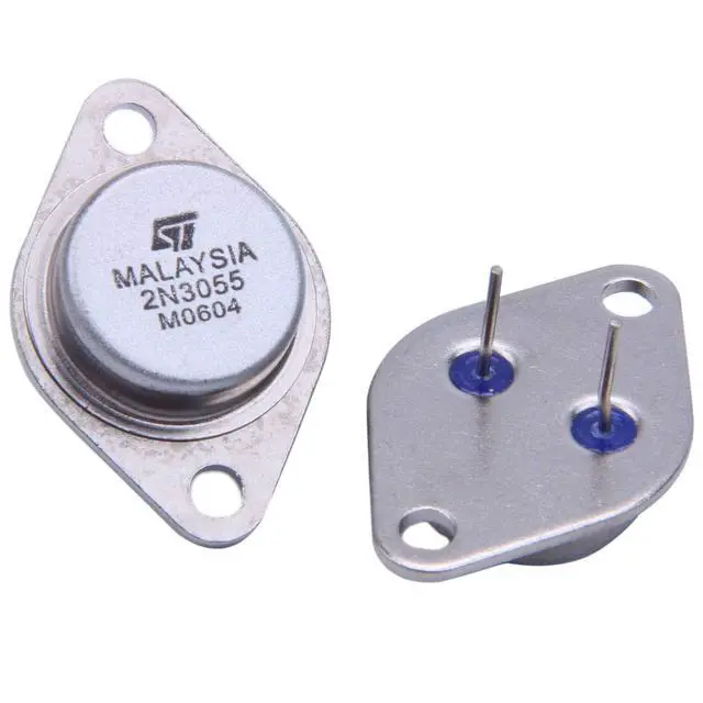 Alt view image 6 of 7 - 4 x 2N3055 15A 60V NPN AF Audio Power Transistor TO-3