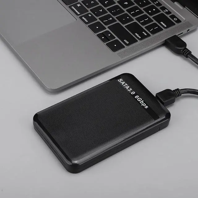 Alt view image 2 of 7 - USB3.0 SATA3.0 High Speed 6Gbps Mobile Hard Disk Enclosure 2.5 Inch Black Support 3TB UASP Hard Disk Enclosure