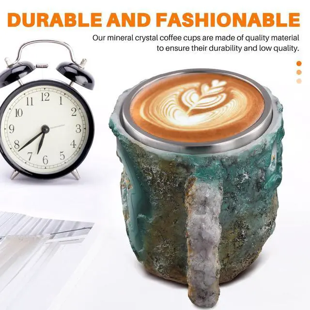 Alt view image 6 of 7 - Elegant Luxury Mineral Crystal Coffee Mug,Colorful Crystal Mug Translucent Coffee Mug, for Home Office Coffee Mugs,A