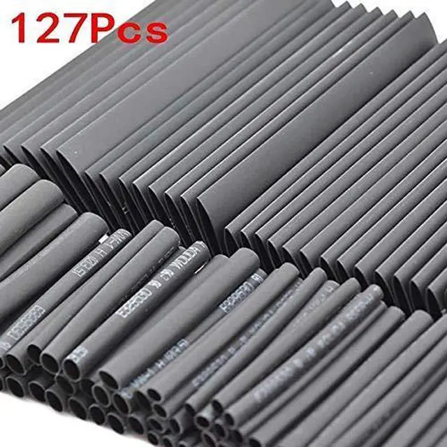 Alt view image 3 of 7 - 127Pcs Shrink Sleeving Tubing Tube Assortment Kit Electrical Connection Electrical Wire Wrap Cable