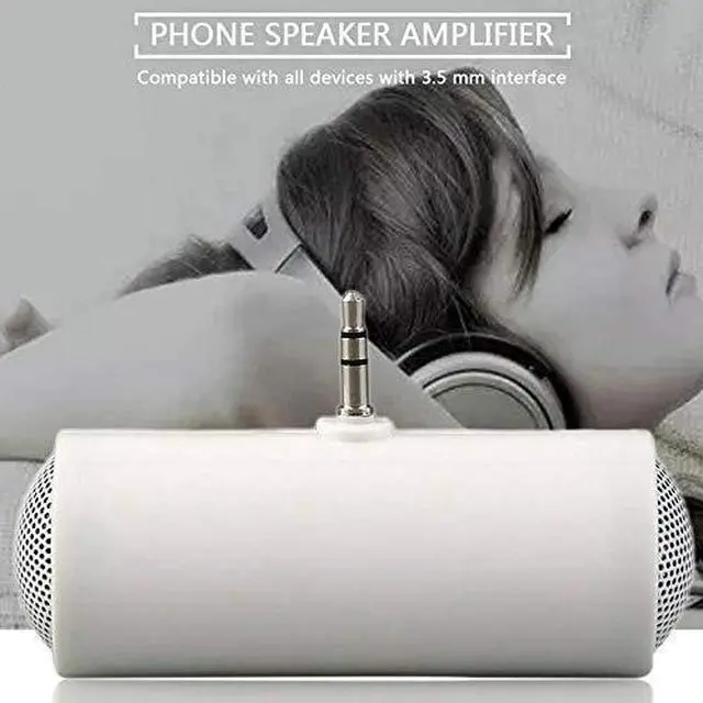 Alt view image 3 of 6 - 3.5mm Jack Stereo Mini Speaker Portable MP3 Music Player Speaker Amplifier Loudspeaker for Mobile Phone Tablet PC-Black
