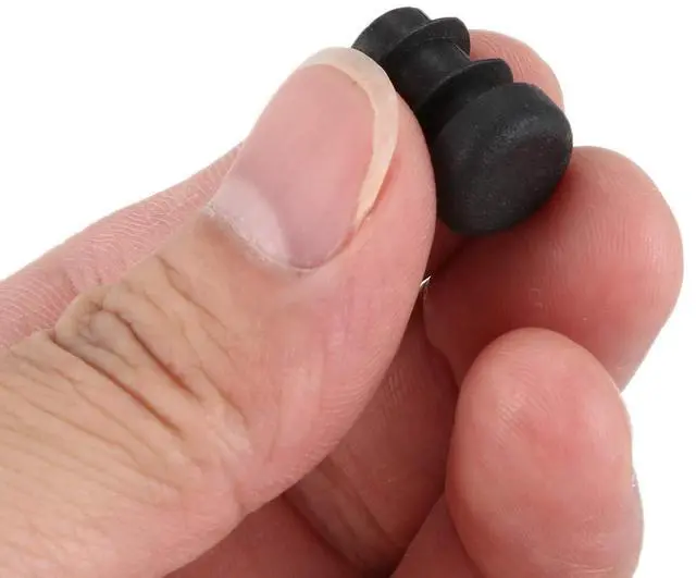 Alt view image 2 of 7 - 12 Pcs Plastic 12mm Pipe End Blanking Caps Bung Tube Insert Plug Round Black