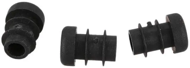 Alt view image 4 of 7 - 12 Pcs Plastic 12mm Pipe End Blanking Caps Bung Tube Insert Plug Round Black