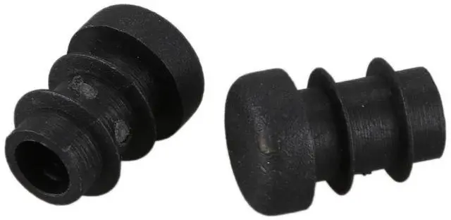 Alt view image 5 of 7 - 12 Pcs Plastic 12mm Pipe End Blanking Caps Bung Tube Insert Plug Round Black