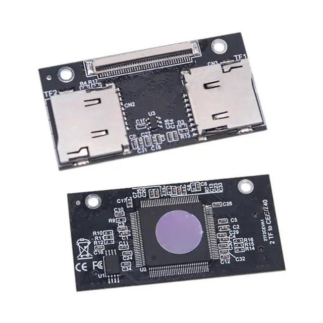 Alt view image 2 of 6 - TF Adapter Card Dual TF Card to ZIF Anti-Interference Connection Card Suitable for Computer and Game Consoles