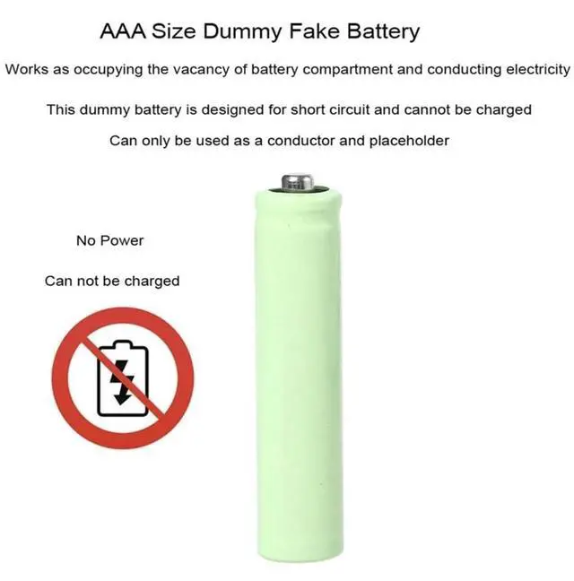 Alt view image 3 of 7 - USB 5V to 3V LR03 AAA Dummy Battery Eliminators Cable for Remote Control Radio LED Light 1m