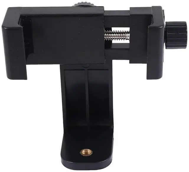 Alt view image 5 of 6 - Phone Holder/Vertical and Horizontal Tripod Mount Adapter Rotatable Bracket with 1/4 Inch Screw Hole/Adjustable Clip