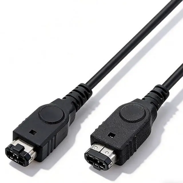 Main image of 3.9ft GBA Link CableBlack, 2 Player Game Link Cord Compatible with GBA GBA SP Handheld Gaming Consoles