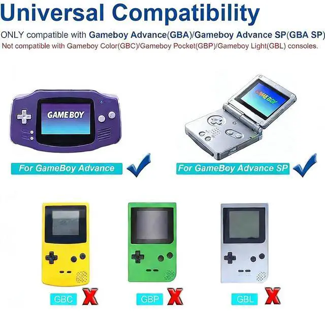 Alt view image 2 of 6 - 3.9ft GBA Link CableBlack, 2 Player Game Link Cord Compatible with GBA GBA SP Handheld Gaming Consoles