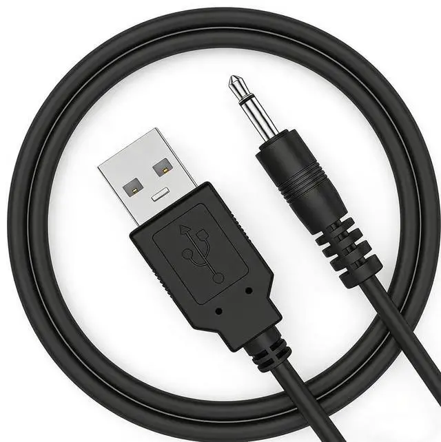 Main image of 3.5mm USB Charging Cable,AUX Audio Jack to USB Male Charging Cable Adapter,Compatible with Headphones,Speakers,Voice Recorders,MP3 Players,and Any Other Devices with a 3.5mm Port