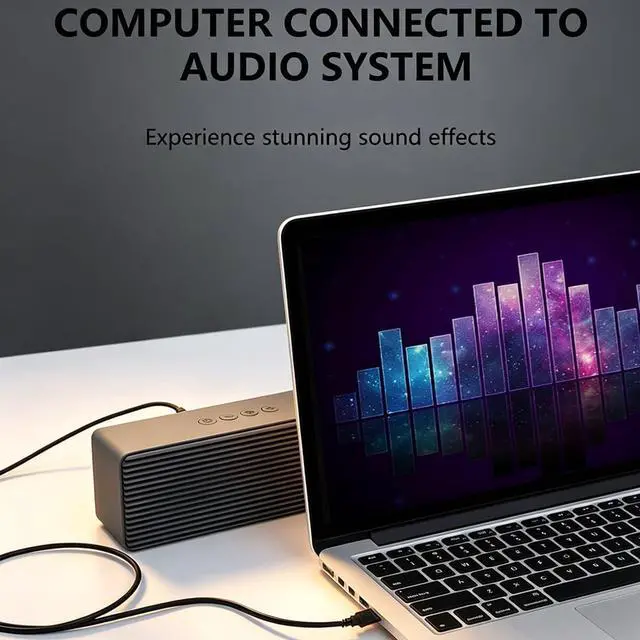 Alt view image 6 of 7 - 3.5mm USBCharging Audio Cable 3.3FT,AUX Audio Jack toUSB Male Charging CableAdapter,Compatible withHeadphones,Speakers,VoiceRecorders,MP3 Players,and Other Devices with a3.5mm Port