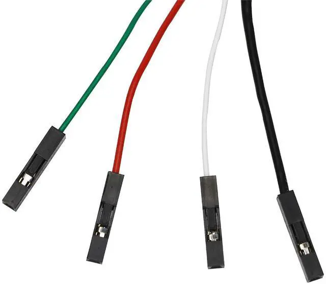 Alt view image 2 of 5 - Breadboard Jumper Cables 2x4P 60CM Female to Female Dupont Cable with White PVC Shell for Arduino Raspberry PI DIY Prototyping