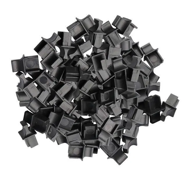 Alt view image 5 of 6 - 50PCS RJ45 Anti Dust Cover Cap Protector Protects Ethernet Hub Port by FENGQLONG (Black-Large)
