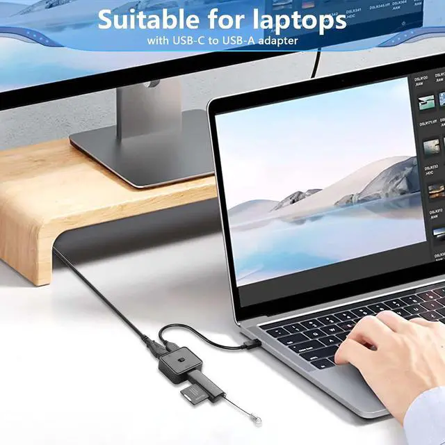 Alt view image 5 of 7 - 2PCS USB 2.0 Switch 1 in 2 Out,Bi-Directional USB Switch 2 Computers Share 1 Device for Printer,Scanner,Keyboard