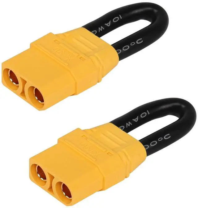 Main image of XT90 Female Short Circuit Connector, Bind Plug Loop Connector, Double Circuit to Single Circuit for for RC Lipo Battery FPV(2-Pack)