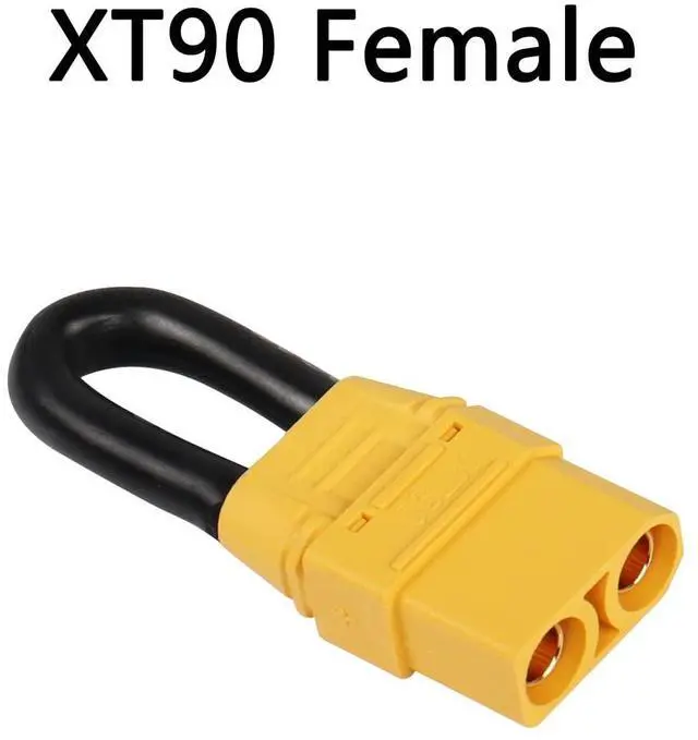 Alt view image 3 of 5 - XT90 Female Short Circuit Connector, Bind Plug Loop Connector, Double Circuit to Single Circuit for for RC Lipo Battery FPV(2-Pack)