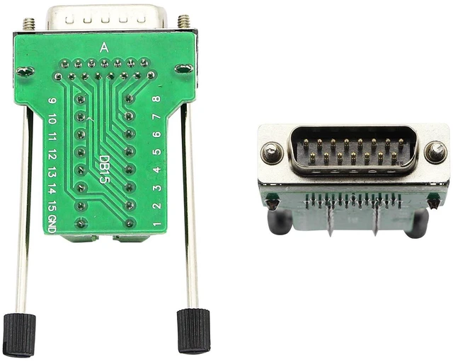 Alt view image 3 of 7 - DB15 Breakout Connector, DB15 D-SUB Male Solderless Serial to DB15 Screw Wiring
