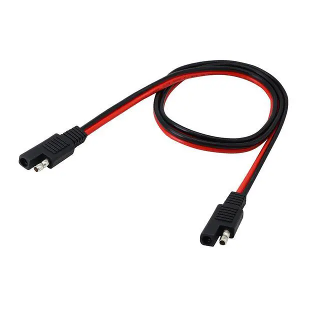 Alt view image 2 of 7 - 3ft 14AWG SAE to SAE 2 Pin Quick Disconnect Power Automotive Extension Cable for Solar Panels Battrey