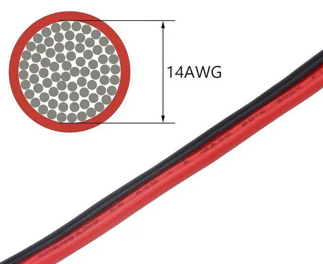 Alt view image 6 of 7 - 6.5FT 14AWG SAE to SAE 2 Pin Quick Disconnect Power Automotive Extension Cable with Cap for Solar Panels Battrey (Black&Red,2m)