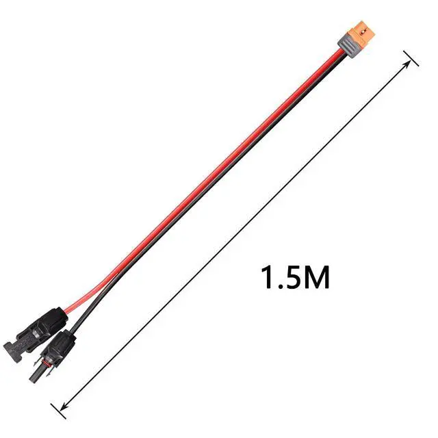 Alt view image 6 of 7 - 1.5m 12AWG XT60I Female to Solar Panel Power Extension Cable for Portable Power Station,Solar Generator(XT60I-F)