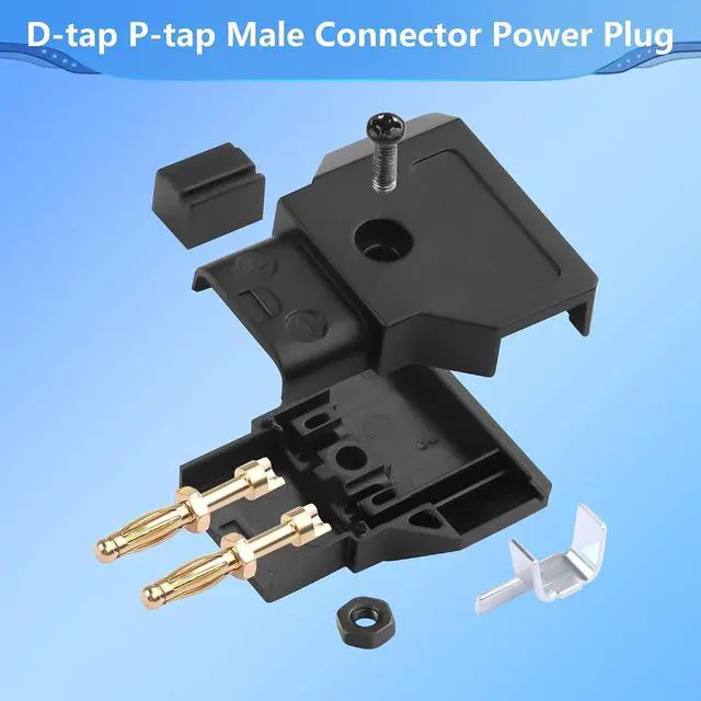 Alt view image 2 of 6 - 4PCS D-tap Plug Male DIY Connectors,D-tap P-tap Male Connector Power Plug with DSLR Anton-Bauer IDX V Mount Gold Mount Battery ARRI RED Camera Power Adapters