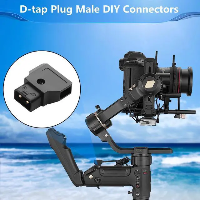 Alt view image 4 of 6 - 4PCS D-tap Plug Male DIY Connectors,D-tap P-tap Male Connector Power Plug with DSLR Anton-Bauer IDX V Mount Gold Mount Battery ARRI RED Camera Power Adapters
