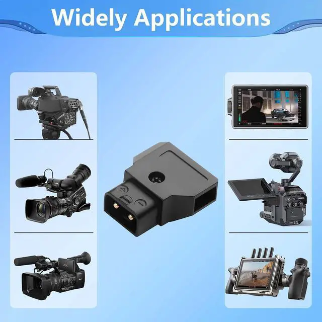 Alt view image 5 of 6 - 4PCS D-tap Plug Male DIY Connectors,D-tap P-tap Male Connector Power Plug with DSLR Anton-Bauer IDX V Mount Gold Mount Battery ARRI RED Camera Power Adapters