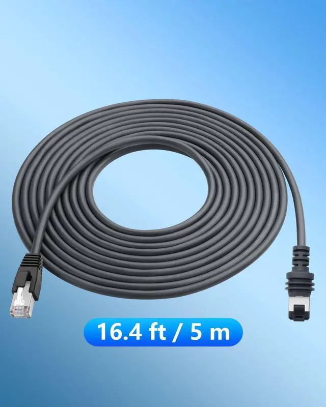 Alt view image 7 of 7 - for Starlink Cable 16.4FT/5M Ethernet Cable for Starlink Mini Kit, Starlink Cable to RJ45 Replacement Cord for StarLink Mini Dish Portable & 1200Mbps High Speed
