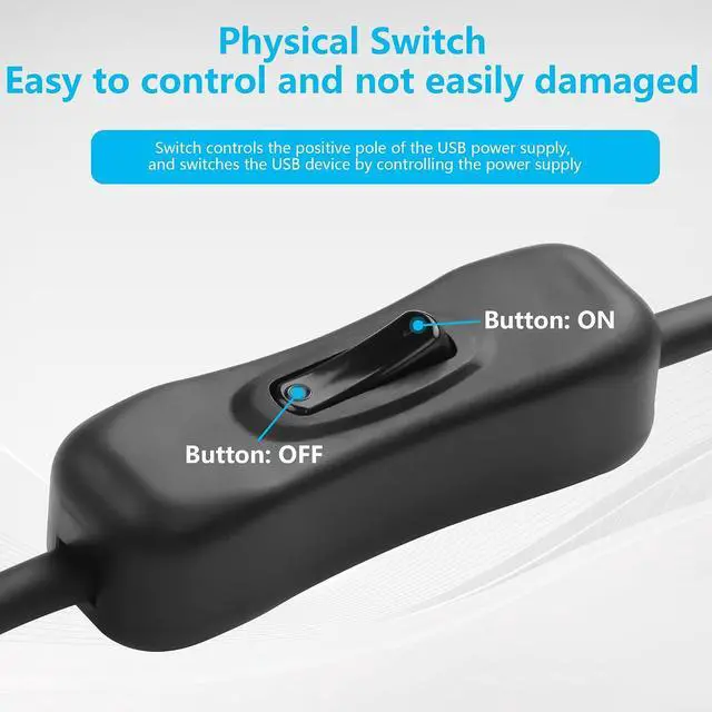 Alt view image 6 of 7 - USB-A to Mini USB Cable with On Off Switch Type A Male to Angle Mini B Cable Data Charging Switch Cord for PC, Laptop, Car Dash Cam, Digital Camera (0.3m-2Pack (Down Angle))