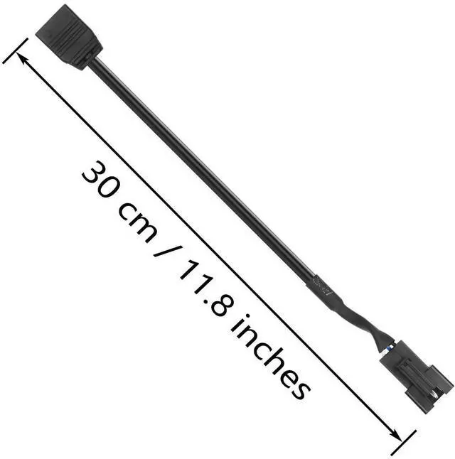Alt view image 6 of 6 - 4Pack 5V 3Pin ARGB Extension Cable, 5V 3-Pin to SM 3Pin Male Connector Adapter Cable, 5V 3-Pin Addressable ARGB Extension Cable for ARGB LED Series - 11.8inches