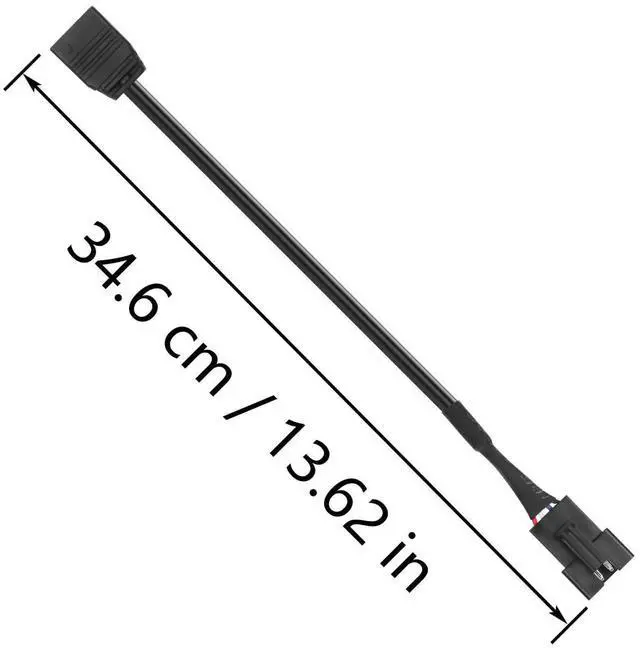 Alt view image 6 of 6 - 4Pack 12V 4 Pin RGB Extension Cable, 12V 4 Pin to SM 4Pin Male Connector Adapter Cable, 12V 4-Pin Addressable RGB Extension Cable for PC RGB Fans, LED Series -11.8inches