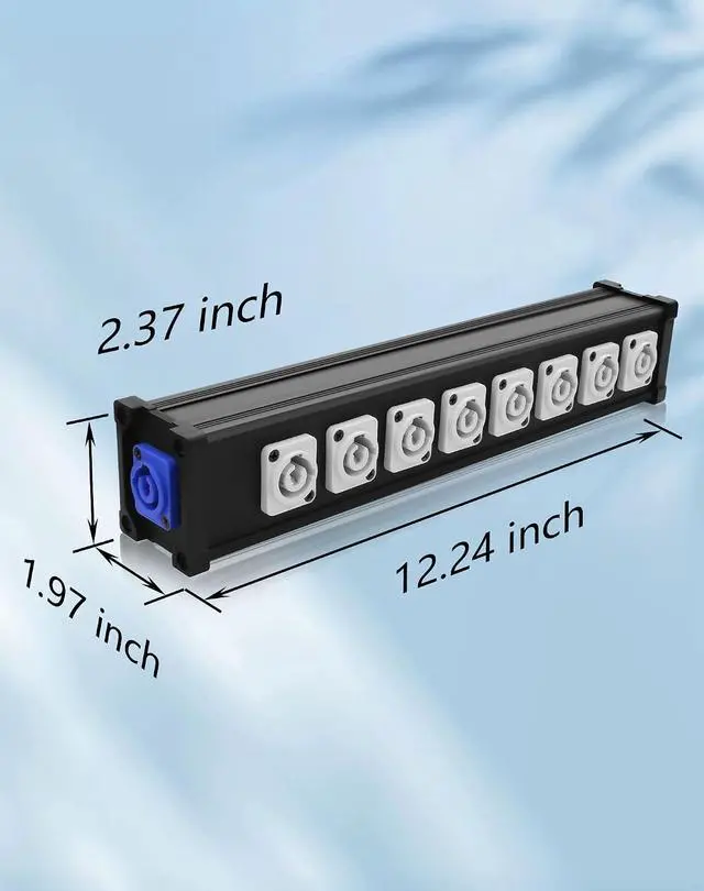 Alt view image 7 of 7 - 8 Channel Multi PowerCon Power Cable Breakout for Stage Lights, LED Screens, Moving Heads & Pro Audio and More