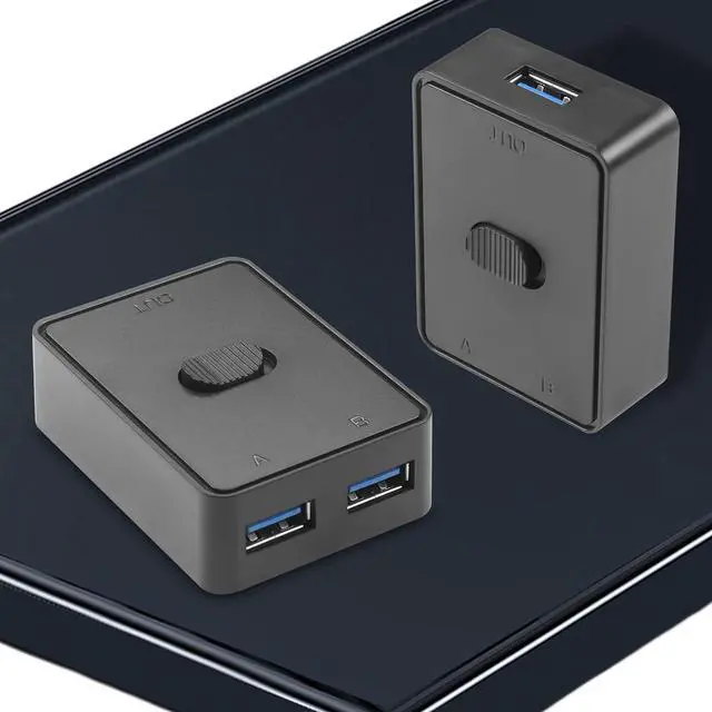 Alt view image 2 of 7 - USB3.0 Switch Selector,USB KVM Switcher Adapter,Bi-Directional USB Sharing Switch 2 in 1 Out/ 1 in 2 Out,USB Switcher 2 Computers Share Keyboard Mouse Scanner Printer