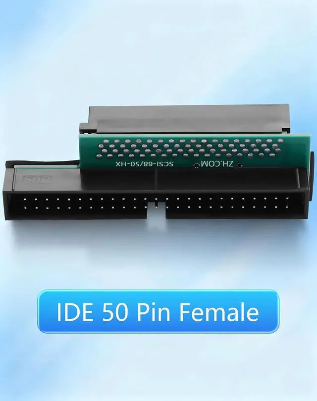 Alt view image 3 of 7 - SCSI HPDB 68 Pin Male to IDE 50 Pin Male Adapter for Disks, Tapes, CD-ROMs, Rewritable Optical Drives