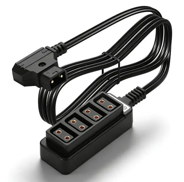 Main image of 2FT D-tap Splitter Cable,D Tap Male to 4 Port DTap Female Splitter Hub Power Cable,P-tap Splitter Adapter,for V-Mount Camera Battery