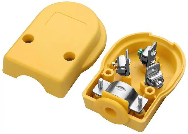 Alt view image 3 of 7 - NEMA 10-50P 50 Amp 125/250 Volt Angle Plug, 3 Pole 3 Wire AC Universal Replacement Adapter for Dryer, Oven, EV Charger, Welder & More, Fits Cable OD 11.5mm-26mm