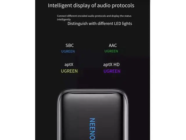 Alt view image 6 of 7 - Ugreen Bluetooth Receiver 5.0, old-fashioned audio power amplifier, wired headphones to wireless headphone amplifier, aux audio adapter