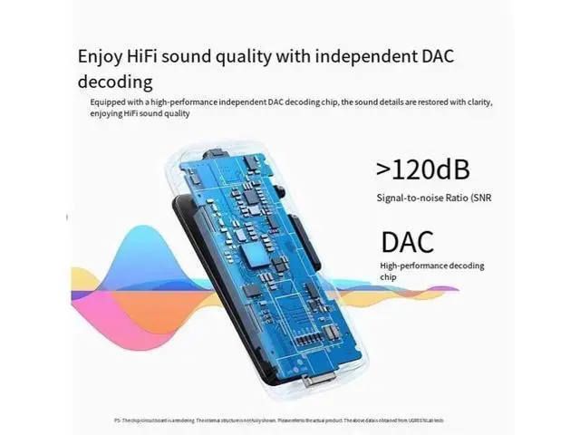 Alt view image 5 of 7 - Ugreen Bluetooth Receiver 5.0, old-fashioned audio power amplifier, wired headphones to wireless headphone amplifier, aux audio adapter
