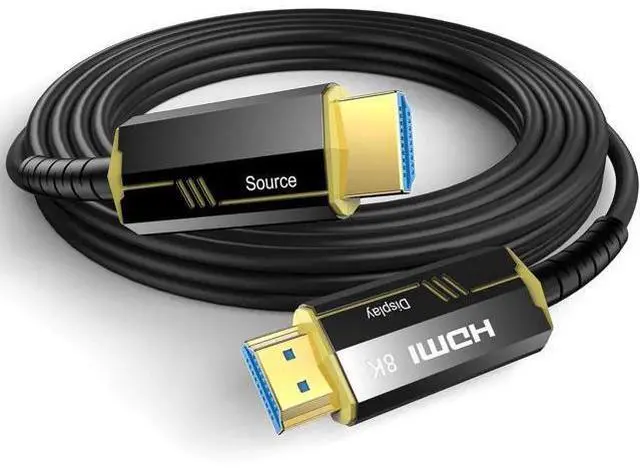 Main image of AOMOPROING 8K Fiber Optic HDMI Cables 20Ft, 48Gbps Ultra High Speed HDMI 2.1 Cable, 8K@60Hz 4K@120Hz, HDR10 HDCP 2.2&2.3, Compatible for PlayStation 5 /Xbox PC HDTV, Male-to-Male Gold Plated Connector