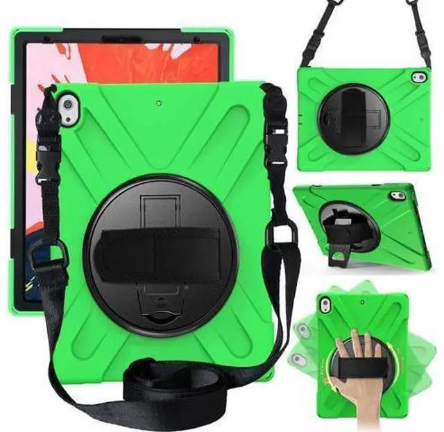 Main image of iPad Pro 12.9 Case 3rd Gen 2018 Heavy Duty Shockproof Protective Case Cover with 360 Degree Rotating Kickstand / Adjustable Hand Strap and Carrying Shoulder Strap for iPad Pro 12.9 3rd Generation