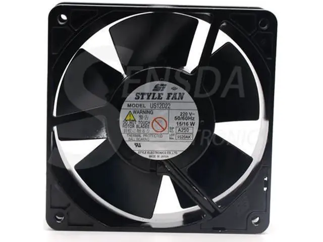 Alt view image 2 of 7 - 12CM STYLE Fan 12038 US12D22 220V 15/16W full metal axial server Inverter PLC AC Cooling Fan high quality