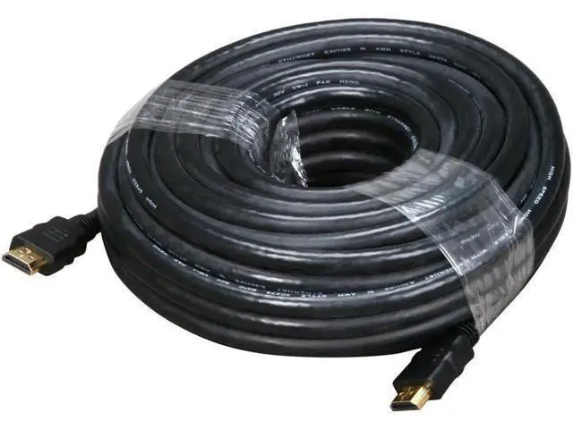 Alt view image 2 of 2 - AOMOPROING 50 ft Black HDMI male to HDMI male High Speed HDMI Male to Male Cable with Ethernet Male to Male