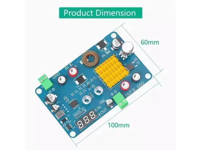 Alt view image 2 of 4 - DC5-32V to 5-45V 3A Wide voltage DC power supply regulator with voltage display and touch switch