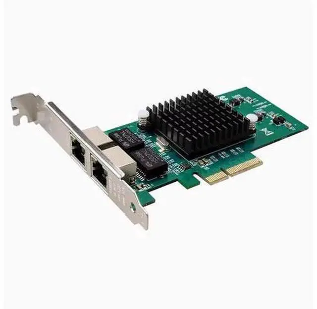 Main image of Dual-port Gigabit network adapter Intel82576 PCIe x4 Network adapter of the server