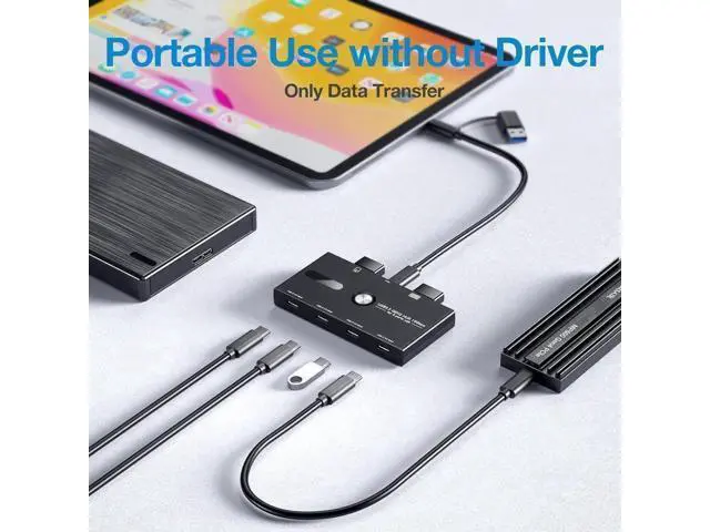 Alt view image 2 of 6 - 10Gbps USB 3.2 Gen 2 USB C Hub, 6 Ports USB C Splitter, USB C to USB C and USB A Hub for PC, Laptop, Mac-Book Pro/Air, i-Mac, Surface Pro, Chro-m-e-book, Etc (HUB ONLY, Not Support Charging/Monitor)