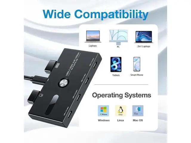 Alt view image 4 of 6 - 10Gbps USB 3.2 Gen 2 USB C Hub, 6 Ports USB C Splitter, USB C to USB C and USB A Hub for PC, Laptop, Mac-Book Pro/Air, i-Mac, Surface Pro, Chro-m-e-book, Etc (HUB ONLY, Not Support Charging/Monitor)