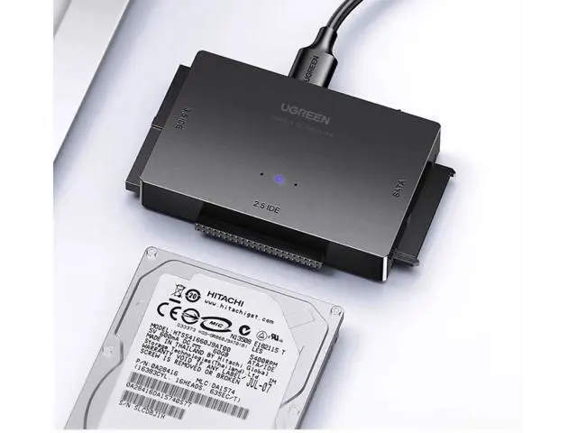 Alt view image 3 of 7 - UGREEN IDE/SATA to USB3.0 Easy drive cable, external desktop hard drive with power supply, 2.5/3.5-inch notebook mechanical ssd solid-state drive, optical drive reader