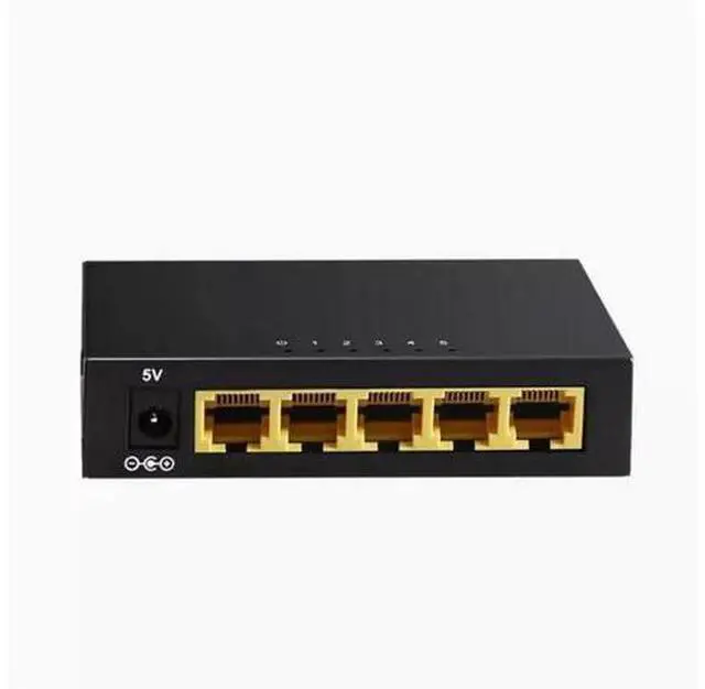 Main image of DIEWU 5-port iron shell Gigabit switch Intelligent network switch branch concentrator monitoring low heat